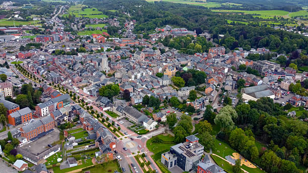 Marche-en-Famenne vue aérienne
